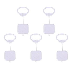 5Pcs Boîte à Musique Cordon De Corde Étanche Boîte À Musique Avec Classique Lullaby Melody Wind Up Boîte à Musique - Neuf