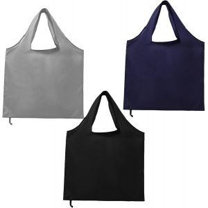SJZG-Lot De 3 Sacs De Courses Pliables - Grand Sac &Agrave; Provisions - R&eacute;utilisables - Sac &Agrave; Main - Sac De Courses - Sac &Agrave; Main - Sac De Courses Pour Le Shopping, Noir, Gris, Bleu Marine - Neuf