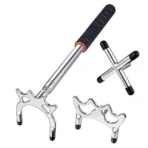 Pont De Queue De Billard Rétractable Avec 3pcs Tête De Pont En Laiton Amovible Table De Billard Cue De Billard - Neuf