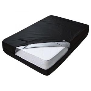 Sac De Rangement Pour Matelas King/Super King Size - Tissu Oxford Noir Avec Poign&eacute;es Et Fermeture &Eacute;clair - Neuf