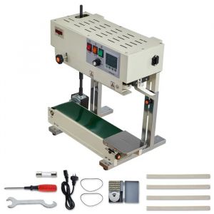 Machine &agrave; Sceller &agrave; Bande Continue-Duoku-Largeur de Scellage 6-12 mm-Impression Par Rouleaux-Temp&eacute;rature et Vitesse Ajustables - Neuf