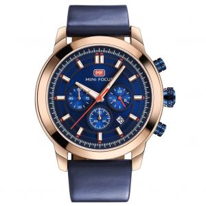 Mini Focus &Agrave; La Mode Hommes Lumineux &Eacute;tanche &Agrave; Quartz Mouvement Bracelet En Cuir Montre-Bracelet (04) - Neuf