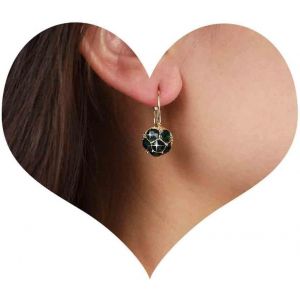 Kal-Boucles D'oreilles Pendantes Bohème En Émeraude Boucles D'oreilles Pendantes En Cristal Vert Boucles D'oreilles Pendantes En Émeraude Boucles D'oreilles Pavées Vertes Étincelantes Bijoux - Neuf