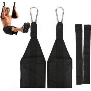Asas-Sangles Abdominales Slings Sangles De Bras Ensemble De 2 Pour L'entraînement Abdominal Barre De Traction Abdominale Entraîneur Abdominal Qualité De Remise En Forme Et Boucles - Neuf