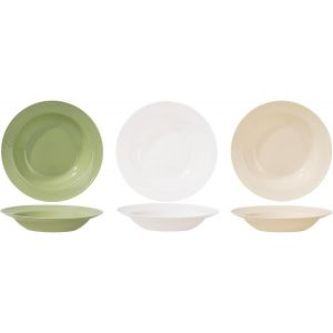 Kalanka-Assiette Creuse 6 Pi&egrave;ces, Assiettes &Agrave; P&acirc;tes Assiette Regime Minceur 22cm,Moderne Plastiques Assiettes Service De Table R&eacute;utilisable Pour Les Salades, Les Soupes, Les C&eacute;r&eacute;ales, Les P&acirc;tes - Neuf