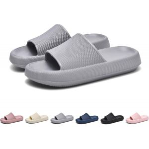 Kalanka-Claquettes Femme,Sandales Homme,Antidérapant Chaussons Léger Pantoufles De Douche Souplesse Sliders Soft Tongs Pour Maison Piscine Jardin Geeignet - Neuf