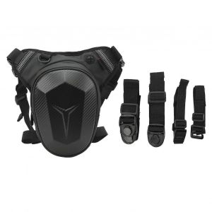 Sac De Jambe De Moto Avec Bande Réfléchissante Sac De Taille Résistant À L'eau Pour La Randonnée En Plein Air Voyage Pêche Style En Fibre De Carbone - Neuf