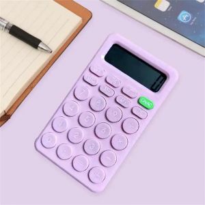 QSJ-Mini calculatrice de bureau &agrave; chiffres,gros bouton,outil de comptabilit&eacute; d'entreprise financi&egrave;re,adapt&eacute; aux &eacute;tudiants de l'&eacute;cole,fournitures de petite entreprise-Violet - Neuf