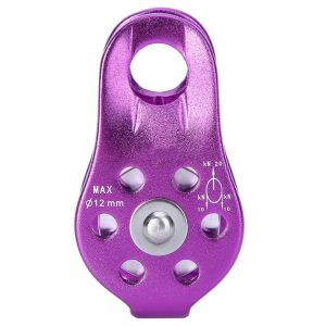 Poulie Simple Robuste En Alliage D'aluminium Pour Corde D'escalade (Violet) - Neuf