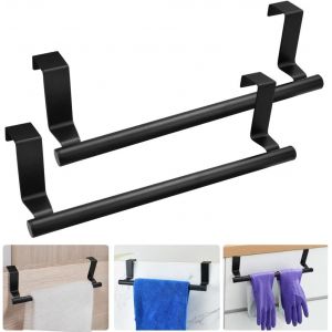 2 PCS Porte-Serviettes Mural en Acier Inoxydable 23x6.2cm Porte Serviette Suspendu Support Serviette Mural Barres Porte-Serviette Porte-Serviettes de Salle de Bain Porte Serviette Inox Mural - Neuf