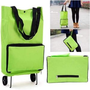 Sac de courses pliable à roulettes pour les courses et les courses réutilisables - Neuf