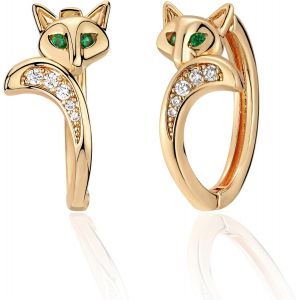 Kal-Boucles D'oreilles Pour Femme - En Or D&eacute;licat - L&eacute;g&egrave;res Et Tendance - Boucles D'oreilles Cr&eacute;oles &Eacute;paisses - Hypoallerg&eacute;niques - Plaqu&eacute; Or 18 Carats - Bijou Fantaisie Pour Femmes Et Filles - Neuf