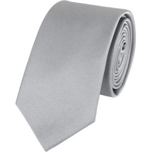 Meimie-Cravate Étroite Pour Homme - 6 Cm De Large - Style Décontracté - Pour Le Travail,Un Mariage,Formel,Informel - Structure À Rayures - Couleur Unie - Neuf