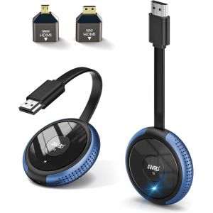 HDMI sans Fil 4k, Émetteur et Récepteur sans Fil HDMI 5.8G, 165FT/50M Wireless HDMI Extendeur Pas de Retard Streaming Vidéo et Audio pour TV Box/Laptop/Caméra vers TV/Projecteur/Monitor - Neuf