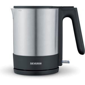 Bouilloire, Bouilloire Puissante Et Compacte En Acier Inoxydable Au Design De Haute Qualit&eacute;, Bouilloire &Eacute;lectrique Avec Filtre &Agrave; Chaux, Acier Inoxydable/Noir, Wk 3409, Simple - Neuf