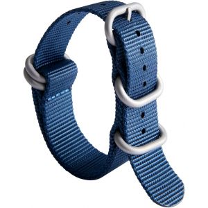 Bracelet De Montre En Nylon G10 Balistique Militaire Remplacement Bracelet Montre Tissu Pour Hommes Femmes 18mm 19mm 20mm 21mm 22mm 23mm 24mm Avec Boucle En Inoxydable Argent/Noir.[U3014] - Neuf