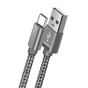 SJZG-C&acirc;ble Usb C, C&acirc;ble De Charge Rapide Usb C En Nylon Pour Samsung Galaxy S23 S22 S21 S20 Fe S10 S9 S8 A12 A21S A20E A51 A52 A71, Huawei P40 P30, Oneplus, Google Pixel (1 M&egrave;tre) - Neuf