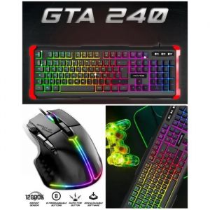 Souris et Clavier Gaming &iquest; GAMER- GTA240 &iquest;PRO M5 &iquest; filaire - 4200 DPI &iquest; Clavier RGB avec Anti-Ghosting - Neuf