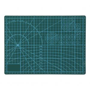 Tapis de decoupe A4 double face en PVC, grille auto-reparatrice, outil de bricolage pour etudiants (vert) - Neuf