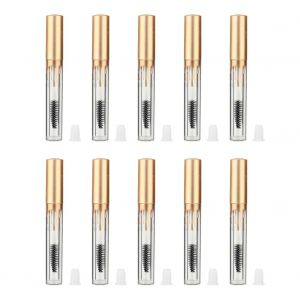 Lot De 10 Tubes De Mascara Vides A Motif Ondule, Contenant Pour Liquide De Croissance Des Cils, 3,5 Ml - Neuf