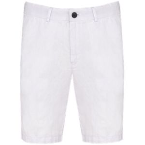 Bermuda En Lin - Homme - Pats711 - Blanc - Neuf