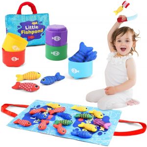 Montessori Toy for 1 Year Old Baby Fishing Games for Children,Activity and Development Baby Toy,Educational Baby Toy,1 Year Old Baby Toy 12-18 Months Gift for Baby 1 2 3 Years - Neuf
