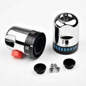 1 paire de noyau de vanne thermostatique Poignées de contrôle intelligentes pour baignoire douche Mitigeur de douche Tête de vanne thermostatique en matériau ABS - Neuf