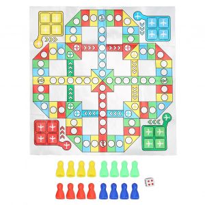 Jeu De Soci&eacute;t&eacute; Classique Ludo, Portable Et Pliable, En Plastique, Jeu De Serpent Et D'&eacute;chelles, Comprenant Des D&eacute;s Et Des Pi&egrave;ces Pour Une F&ecirc;te En Famille - Neuf