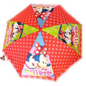 Promotion ! Parapluie Enfant 'minnie' Rouge (46 Cm - Diamètre 84 Cm) - Neuf