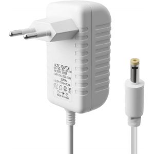 KALANKA-15W Alimentation pour Alexa Echo Dot 3ème 4ème 5ème Gen 12V 1.25A Chargeur Alimentation Adaptateur Secteur pour Echo Show 5 1ère 2ème génération Echo Spot, Câble Longueur 2M - Neuf