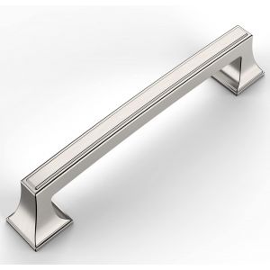 A 10 Pièces Poignee de Meuble Cuisine Nickel Brossé 128mm Alliage de zinc Nickel Brossé Poignées Meubles avec Vis,pour Bureaux,Tiroirs,Armoires,Placard UK0018 - Neuf