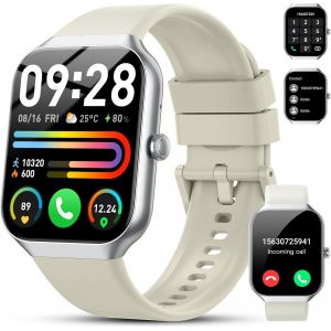 Montre Connect&eacute;e Homme Femme Avec Appel Bluetooth, 1.96"" Hd Smartwatch Avec Etanche Ip68, Montre Connectee Avec 112+ Sportifs,Spo2,Sommeil Moniteur, Fr&eacute;quence Cardiaque, Smart Watch Pour Android Ios - Neuf