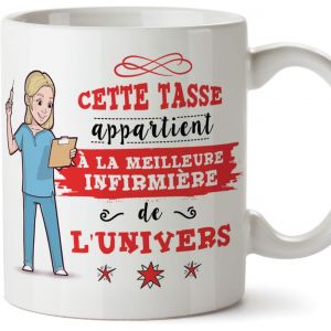 Eryi-Infirmière Tasses Originales De Café Et Petit-Déjeuner À Donner Travailleurs Professionnels - Cette Tasse Appartient À La Meilleure Infirmière De L'univers - Céramique 350 Ml - Neuf