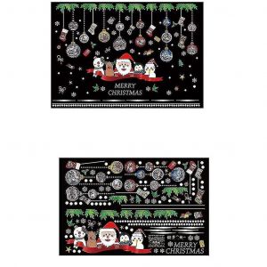 No&euml;l Charme D&eacute;coration Murale Autocollants Nouvel An Vitrine Verre Autocollants - Neuf