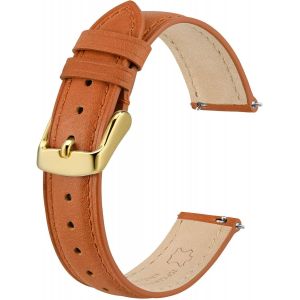 Bracelets De Montre En Cuir &Eacute;l&eacute;gant, D&eacute;gagement Rapide, Bracelet De Montre Pour Femmes Et Hommes, Compatibles Avec Les Cornes De Montre De 12mm 14mm 15mm 16mm 18mm 20mm - Neuf