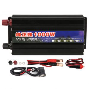 XYONG Onduleur de tension 1000 W, convertisseur a onde sinusoidale pure, affichage numerique unique, pour voiture et maison, DC24 V vers AC220 V - Neuf