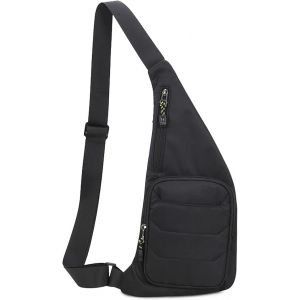 Sac bandoulière fin, poche personnelle, sac de poitrine antivol, sac à dos à bandoulière, sac à dos décontracté, sac banane de voyage - Neuf