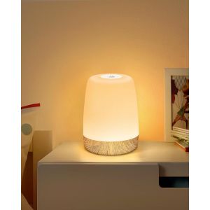Lampe De Chevet Tactile &Agrave; Intensit&eacute; Variable, 4 Modes & 256 Couleurs Rvb Changement Led Veilleuse Enfants, Lampe D'allaitement Rechargeable Par Usb, Lampe De Table Sans Fil Pour La Chambre - Neuf