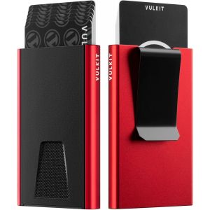 TIANYI-Slim Porte Carte de Crédit en Aluminium avec Blocage RFID Petit Portefeuilles et Porte-Cartes Bancaire Anti Piratage VC500 - Neuf