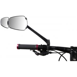 Subzonal-Espion E100 Cargo - R&eacute;troviseur V&eacute;lo Et V&eacute;lo &Eacute;lectrique Avec Petit Miroir Additionnel - Montage Sur Guidon - Optimiser Visibilit&eacute; Velo - 80 Cm2 - Fabriqu&eacute; En France, Noir - Neuf