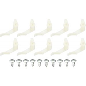 KAL-3.5Mm Lampe Ombre Clips Pour Plafond Lampes, 10 Paire Fixe Boucles Luminaire Accessoires Abs Plastique Beige - Neuf