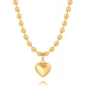 Kal-Evil Eye/Love Love/Shell/Baroque Perle/Soleil Pendentif Collier, Collier En Or 18k Fait &Agrave; La Main Pour Les Femmes - Neuf