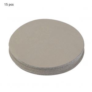 15pcs 5in Papier De Verre Rond 180 400 1500 5000 10000 # Papier De Polissage De Sable De Grain (5000 #) - Neuf