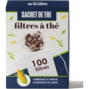 Sjzg-Filtres &Agrave; Th&eacute; | Sachet De Th&eacute; Vide En Amidon De Ma&iuml;s Pour Tisane, Infusion, Plante Et &Eacute;pice (100pcs) - Neuf
