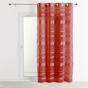 Voilage Rayures Horizontales Tamisantes - Neuf