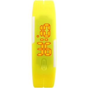 Minimalisme Montres Bracelet Digital Sport Rectangulaire Plastique De La Lunette Et Caoutchouc Ruban Outdoor Montre R&eacute;tro Eclairage Led Affichage.[J660] - Neuf