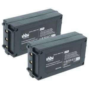 vhbw 2x Batterie compatible avec Cattron-Theimeg TH-EC 40, TH-EC 30 op&eacute;rateur t&eacute;l&eacute;commande industrielle (2000mAh, 12V, NiMH) - Neuf