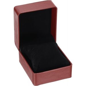 Kal-Boîte De Rangement Pour Montre Unique, En Cuir Pu Coffret De Rangement De Voyage Pour Montres Avec Coussin Amovible, Pour La Plupart Des Montres, Marron Café, Brillant - Neuf