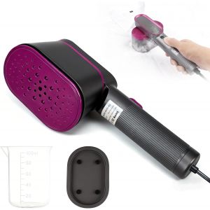 MEVRONISSHOP-D&eacute;froisseur vapeur portable 2 en 1 pour v&ecirc;tements, 1000W D&eacute;froisseur a main, Voyage Vapeur Steamer, Chauffage 9 Secondes, Poign&eacute;e Pivotante &agrave; 90&deg;, pour V&ecirc;tements, Steamer Defroisseur pou - Neuf