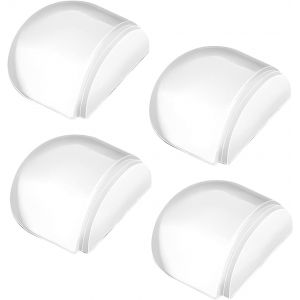 LETNERNY-Lot De 4 Butées De Porte Autocollantes Transparentes Pour Salle De Bain, Chambre À Coucher, Cuisine, Meubles De Protection - Neuf